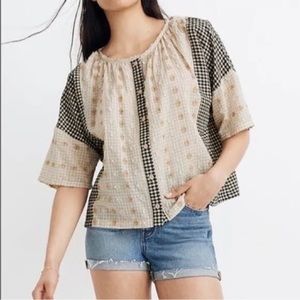 ace & jig claude Boxy Button Top in  fitzroy - size small